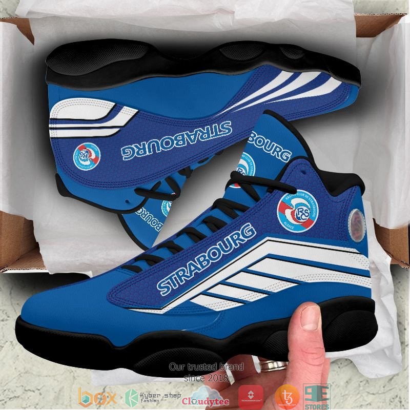 RC Strasbourg Alsace Blue Air Jordan 13 Shoes