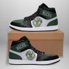 NBA Milwaukee Bucks Green Black Air Jordan 1 High Sneakers V2