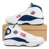 NBA Detroit Pistons White Blue Air Jordan 13 Shoes