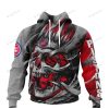 NBA Detroit Pistons Custom Name Number Skull Pullover Hoodie V4