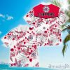 NBA Los Angeles Clippers Red White Tropical Flowers Hawaiian Shirt V3