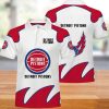 NBA Detroit Pistons White Red Polo Shirt