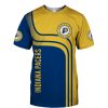 NBA Indiana Pacers Gold Blue Curves T-Shirt