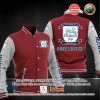 EFL Preston North End FC Maroon White Baseball Jacket