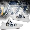 NBA Utah Jazz White Scratch Yeezy Boost Sneakers