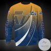 NBA Utah Jazz Yellow Blue Gradient Curves Sweatshirt