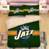 NBA Utah Jazz Green Yellow Bedding Set V3