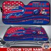 NFL Buffalo Bills Custom Name American Flag Car Sunshade
