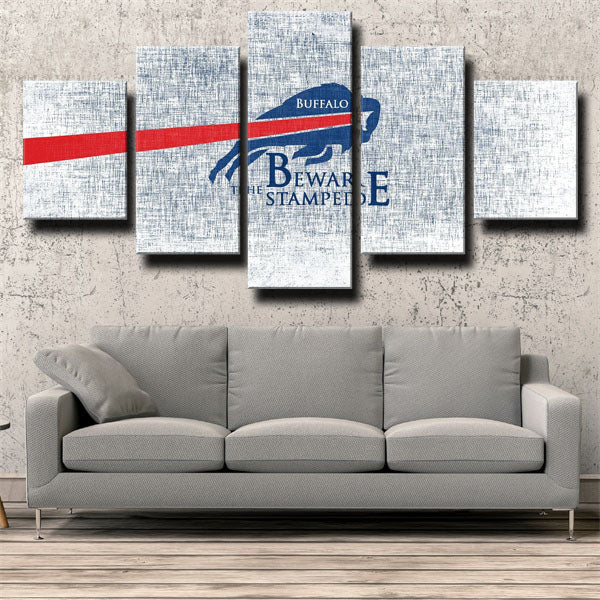NFL Buffalo Bills Gaty Sketch 5 Panel Canvas