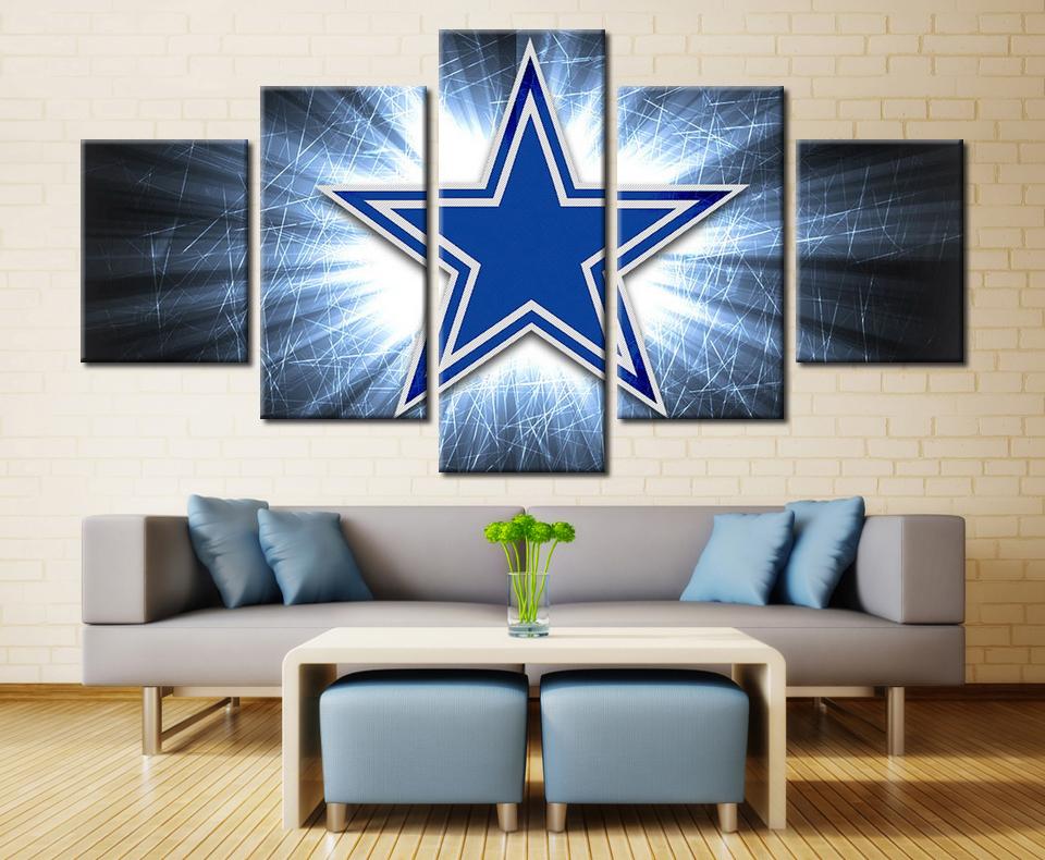 NFL Dallas Cowboys Light 5 Panel Canvas NFL Dallas Cowboys Light 5 Panel Canvas