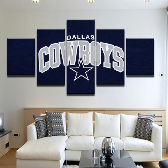 NFL Dallas Cowboys Dark Blue 5 Panel Canvas NFL Dallas Cowboys Dark Blue 5 Panel Canvas