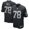 Las Vegas Raiders Art Shell Nike Black NFL Game Jersey