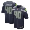 Seattle Seahawks Darryl Johnson Nike College Navy NFL Game Jersey