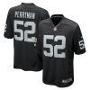 Las Vegas Raiders Denzel Perryman Nike Black NFL Game Jersey