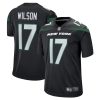 New York Jets Garrett Wilson Nike Black Alternate NFL Game Jersey
