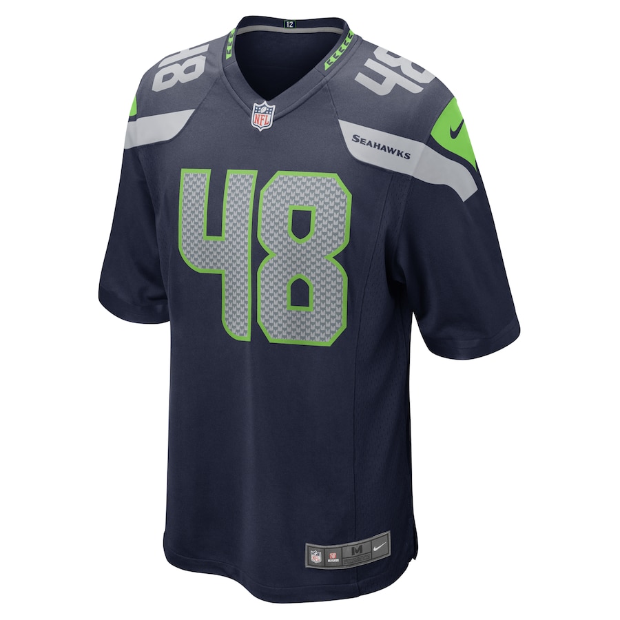 Seattle Seahawks Jacob Hollister Nike College Navy NFL Game Jersey Seattle Seahawks Jacob Hollister Nike College Navy NFL Game Jersey