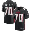 Atlanta Falcons Jake Matthews Nike Black NFL Game Jersey