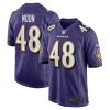 Baltimore Ravens Jeremiah Moon Nike Purple NFL Game Jersey