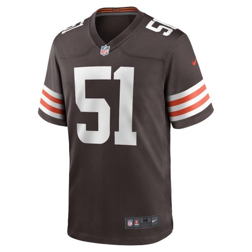 Cleveland Browns Jordan Kunaszyk Nike Brown NFL Game Jersey