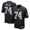 Las Vegas Raiders Kolton Miller Nike Black NFL Game Jersey