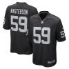 Las Vegas Raiders Luke Masterson Nike Black NFL Game Jersey