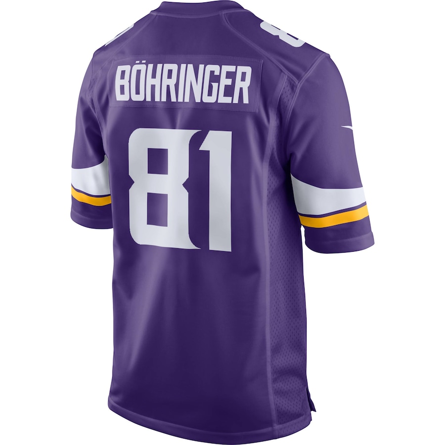 Minnesota Vikings Moritz Bohringer Nike Purple NFL Game Jersey Minnesota Vikings Moritz Bohringer Nike Purple NFL Game Jersey