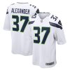 Seattle Seahawks Shaun Alexander Nike White NFL Game Jersey