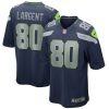 Seattle Seahawks Steve Largent Nike College Navy NFL Game Jersey