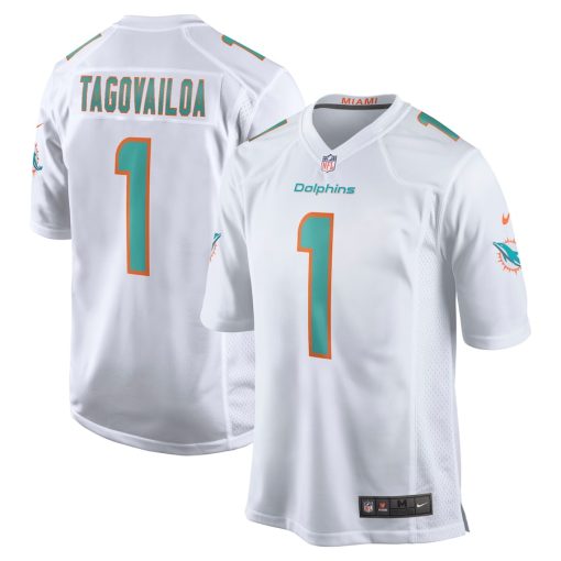 Miami Dolphins Tua Tagovailoa Nike White NFL Game Jersey