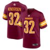 Washington Commanders Xavier Henderson Nike Burgundy NFL Game Jersey