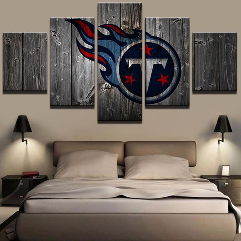 NFL Tennessee Titans Wood 5 Panel Canvas NFL Tennessee Titans Wood 5 Panel Canvas