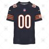 NFL Chicago Bears Custom Name Number Navy Home Jersey T-Shirt