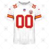NFL Kansas City Chiefs Custom Name Number White Road Jersey T-Shirt