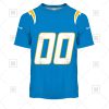 NFL Los Angeles Chargers Custom Name Number Powder Blue Home Jersey T-Shirt