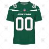 NFL New York Jets Custom Name Number Green Home Jersey T-Shirt