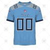 NFL Tennessee Titans Custom Name Number Light Blue Alternate Jersey T-Shirt
