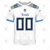 NFL Tennessee Titans Custom Name Number White Road Jersey T-Shirt