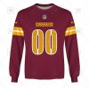 NFL Washington Commanders Custom Name Number Burgundy Home Jersey Sweatshirt