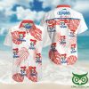 NRL Newcastle Knights Red Leaves White Hawaiian Shirt