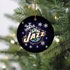 NBA Utah Jazz Merry Christmas Round Ornament