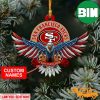NFL San Francisco 49ers Custom Name US Eagle Custom Shaped Ornament
