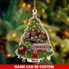 NFL Washington Commanders Custom Name Mascot Christmas Tree Shaped Ornament