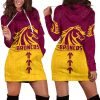 NRL Brisbane Broncos Aboriginal Women Hoodie Dress