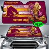 NRL Brisbane Broncos Custom Name Buck Mascot Car Sunshade
