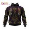 NRL Brisbane Broncos Custom Name Number Black 2022 Zip Up Hoodie