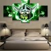 NRL Canberra Raiders 5 Panel Canvas V1
