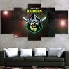 NRL Canberra Raiders 5 Panel Canvas V2