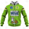 NRL Canberra Raiders Custom Name Number Christmas Knit Pattern Vintage Zip Up Hoodie