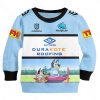 NRL Cronulla-Sutherland Sharks Custom Name Number Bluey Kids Sweatshirt