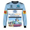 NRL Cronulla-Sutherland Sharks Custom Name Number x Bluey Jersey Sweatshirt